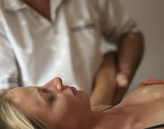 Patient recieving osteopathy at Brook Green Clinic west London